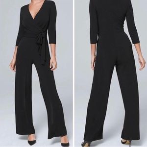 White House Black Market Black Wide Leg Jumpsuit.  NWT. Size 4